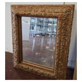 Ornate Gilt Wood Mirror, Rectangular 18x22 w1