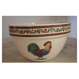 3 Ceramic Mixing Bowls with Rooster Motif