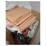 Square Ceramic Tiles in Peach Hue