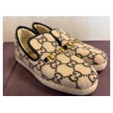 Gucci Wool GG Slippers with Shearling Lining