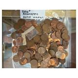 200+ Assorted U.S. Pennies with Some Wheat Cents