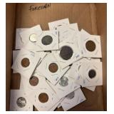 Foreign Coins in Card Holders