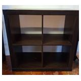 Black 4-Cube Storage Shelf Unit
