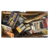 Box Lot of Tools and Miscellaneous Workshop Items