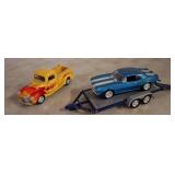 Die-Cast Model Car Set with Trailer