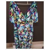Donna Morgan Multicolor Floral Print Dress
