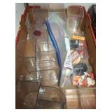 Clear Plastic Bins and Coca-Cola Collectibles