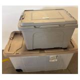 Two Storage Bins: Hefty and Sterilite