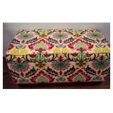 Fabric Upholstered Storage Ottoman, 36x18