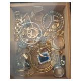 Costume Jewelry in Wooden Box