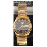 Seiko Gold-Tone Watch with Case