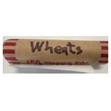 Roll of Wheat Pennies in Paper Wrapper