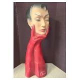 Christian Dior Red Mannequin Display Bust