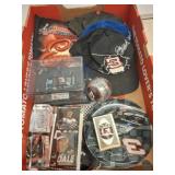 NASCAR Memorabilia Lot Featuring Car and Hats