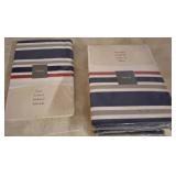 Winkler Tablecloths with Blue Stripe Design