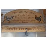 French Farmhouse-Style Hanging Wooden Sign