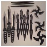 throwing knives and shuriken set
