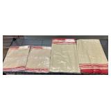 Table Cloth and Aprons, Red Striped