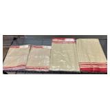 Table Cloth and Aprons, Red Striped