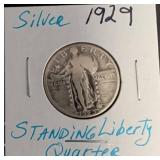 1929 Standing Liberty Quarter in Holder