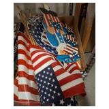 Patriotic Themed Decorations and Flags