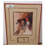 Framed Artwork by Marty Selfridge, 14x18 w3