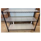 Metal Storage Shelf with Three Levels