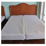 King Woven Wicker Headboard with Twisted Detailing
