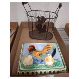 Wire Basket and Halden Group Ceramic Tray