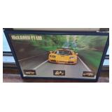 McLaren F1 Framed Artwork with Speed Details 38x26