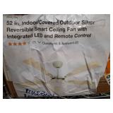 52-Inch Reversible Ceiling Fan with LED and Remote