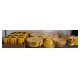 Chocolat Menier-Themed Yellow Ceramic Dishware