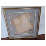 Framed Baby Garment With Booties Display w2