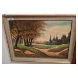 Landscape Painting Signed by Vizen