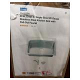 Glacier Bay Single Bowl Stainless Sink with Faucet