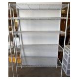 Metal Shelving Unit with Adjustable Shelves