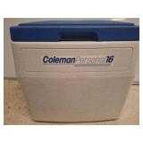 Coleman Personal 16 Cooler, Blue and White