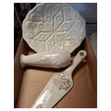 Lenox Ceramic Serving Set with Plate and Server
