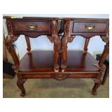 Carved Broyhill Coffee Table, End Tables,ï¿½ 49x30x1