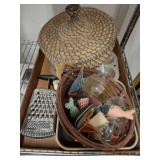 Kitchenware, Baskets, and Craft Items