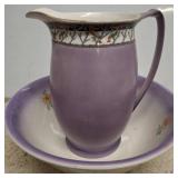 Lavender Wash Basin and Pitcher Set