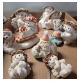 Ceramic Snow Angel Figurines