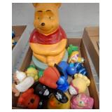 Ceramic Pooh Bank with Assorted Rubber Ducks