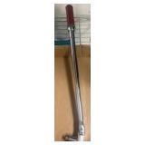 Chrome Breaker Bar with Red Handle