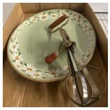 Lazy Daisy Platter and E.P. Egg Beater