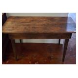 Wood Two-Plank Trestle Table, 48x20x30