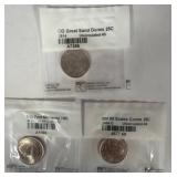 3 Littleton Coin 25C Uncirculated Coins