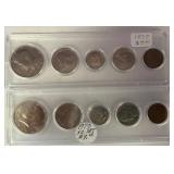 Two U.S. Uncirculated Coin Sets, 1977 and 1979