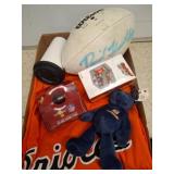 Sports Memorabilia Lot with Signed Football