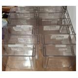 Clear Plastic Drawer-Style Storage Bins
